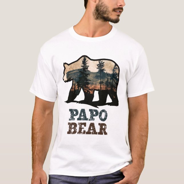 Papo Bear Vintage Retro Funny  T-Shirt (Front)