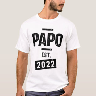 Papo Est. 2022 Fathers Day and Grandparents Day T-Shirt
