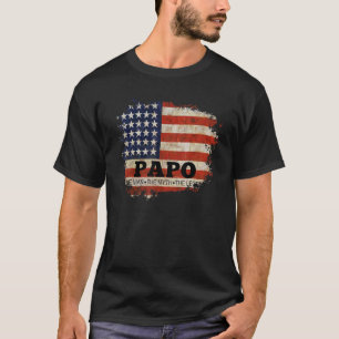 Papo The Man The Myth The Legend Father's Day Us F T-Shirt
