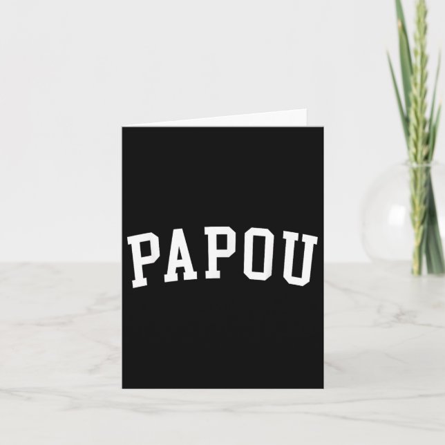 Papou _2  card (Front)