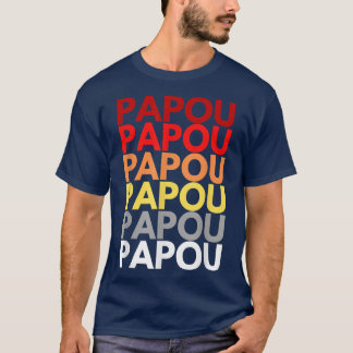 Papou Grandfather in Greek Colorful Name for Papou T-Shirt