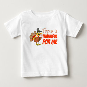 Papou Is Thankful For Me Baby T-Shirt