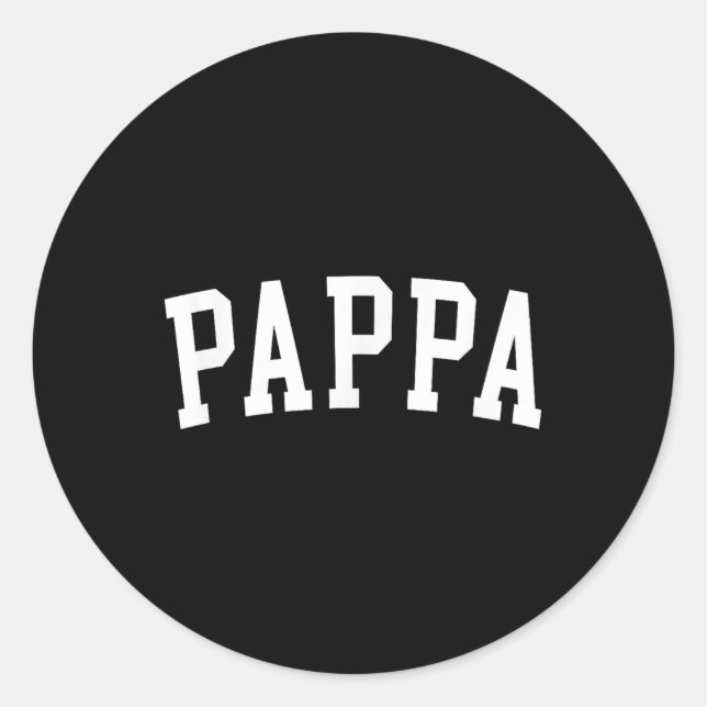 Pappa _2  classic round sticker (Front)