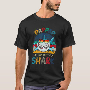 Pappap Of The Shark Birthday Matching Family T-Shirt