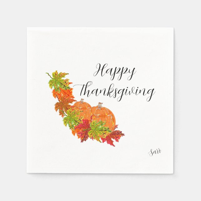 Papper Napkins : Thanksgiving (Front)
