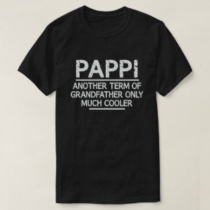 Pappi Definition Funny Meaning Cool Grandpa Gift  T-Shirt