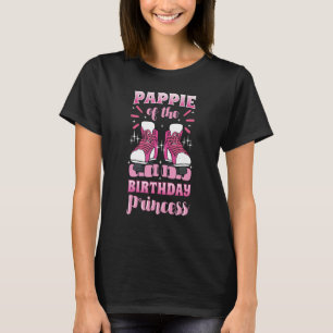 Pappie of the Birthday Princess Roller Skates Skat T-Shirt