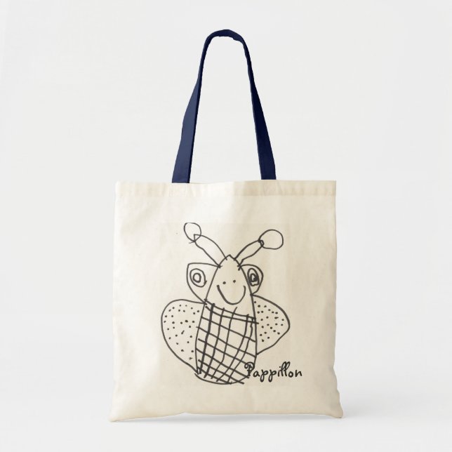 Pappillon - kid's drawing tote bag (Front)