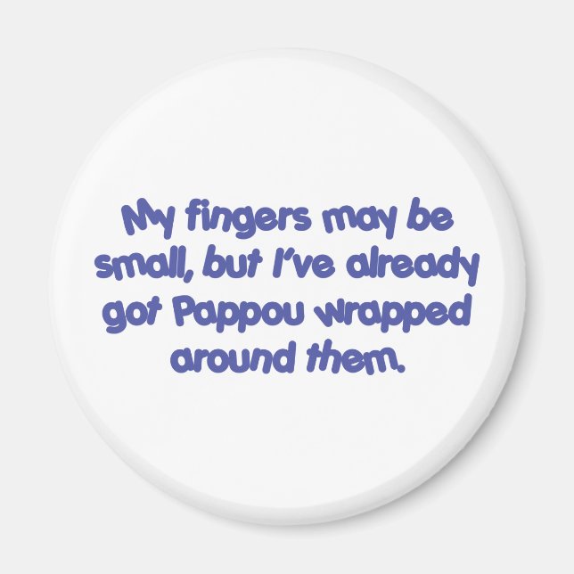 Pappou's Wrapped (Blue) Magnet (Front)