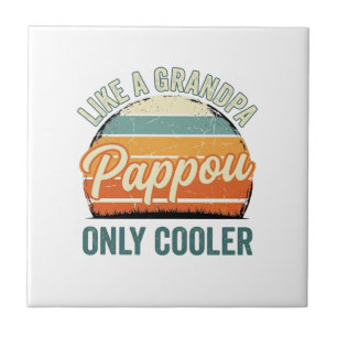 Pappou Like a Grandpa Only Cooler Vintage Shirt_1 Tile