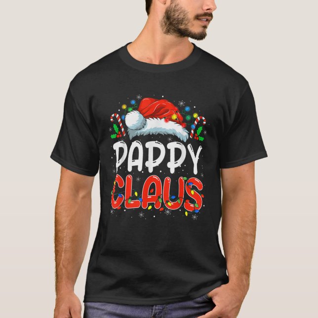 Pappy Claus Christmas Family Matching Pyjamas Funn T-Shirt (Front)