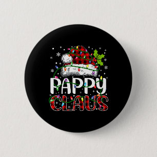 Pappy Claus Christmas Lights Matching Family Xmas  6 Cm Round Badge