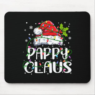 Pappy Claus Christmas Santa Hat Matching Family Xm Mouse Mat