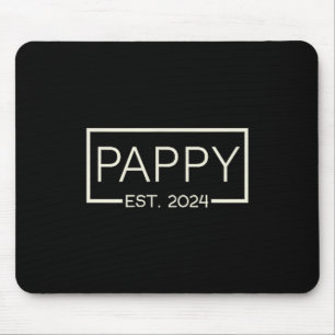 Pappy Est 2024 New Dad Father's Day Men Cket  Mouse Mat