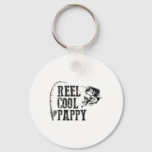 Pappy Fishing Reel Cool Pappy Funny Gift Key Ring