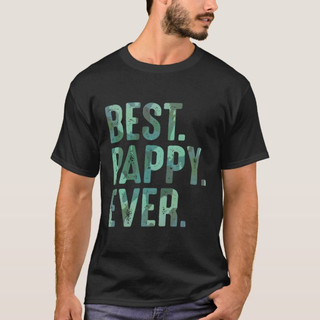 Pappy From Grandchildren For Best Pappy Ever T-Shirt (Front)