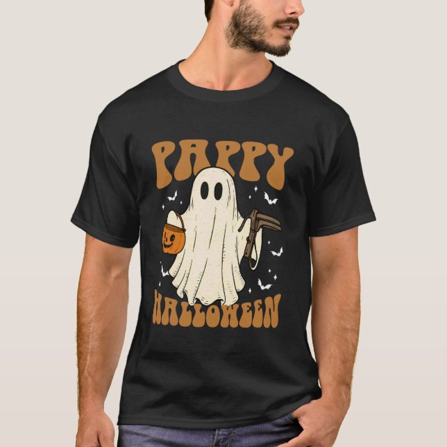 Pappy Halloween Ghost with Speculum OB Nursing Dep T-Shirt (Front)