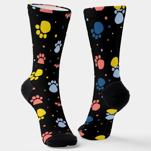 Pappy Lovers Black  Socks (Angled)