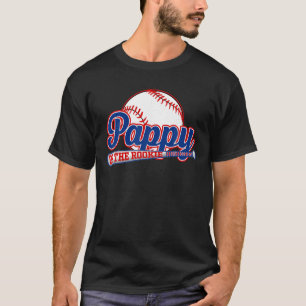 Pappy Of Rookie Of Year 1st Birthday Baseball Them T-Shirt