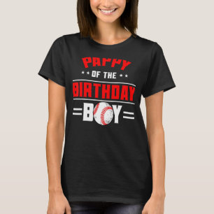 Pappy Of The Birthday Boy Baseball Theme Family Bd T-Shirt