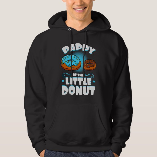 Pappy Of The Little Donut Gender Reveal Announceme Hoodie (Front)
