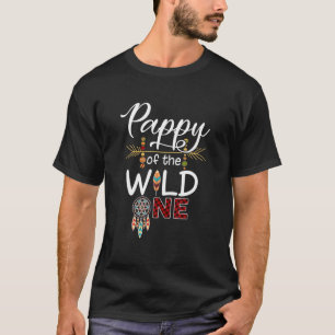 Pappy Of The Wild One Funny 1St Birthday First Thi T-Shirt