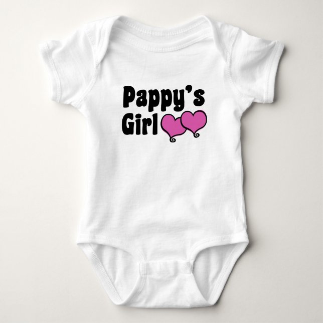Pappy’s Girl Baby Bodysuit (Front)