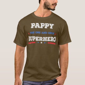 Pappy Superdad superhero superdad father hero star T-Shirt