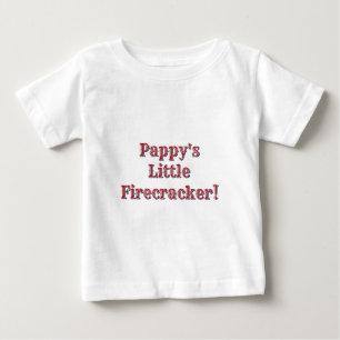 Pappy's Little Firecracker! USA 250 Fireworks Baby T-Shirt