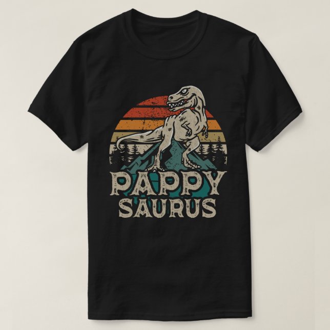 Pappysaurus Dinosaur Grandpa Saurus Father's Day T-Shirt (Design Front)