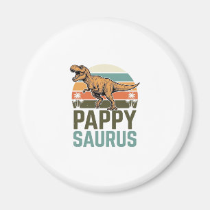 Pappysaurus Funny Dinosaur Vintage Sunset Shirt_1 Magnet