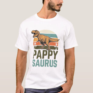 Pappysaurus Funny Dinosaur Vintage Sunset Shirt_1 T-Shirt