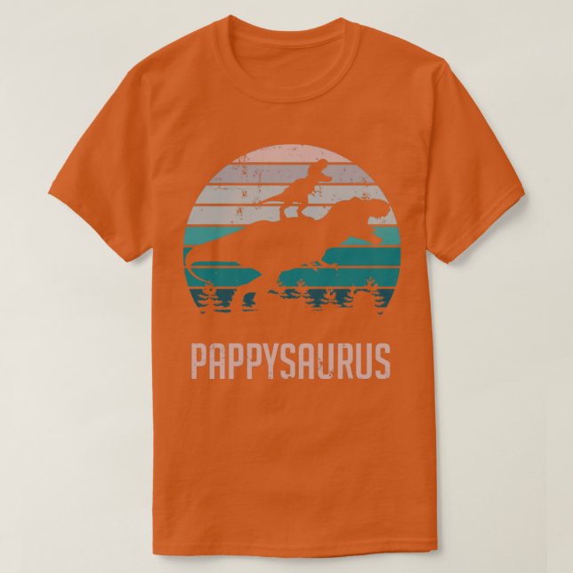 Pappysaurus TRex Dinosaur T-Shirt (Design Front)