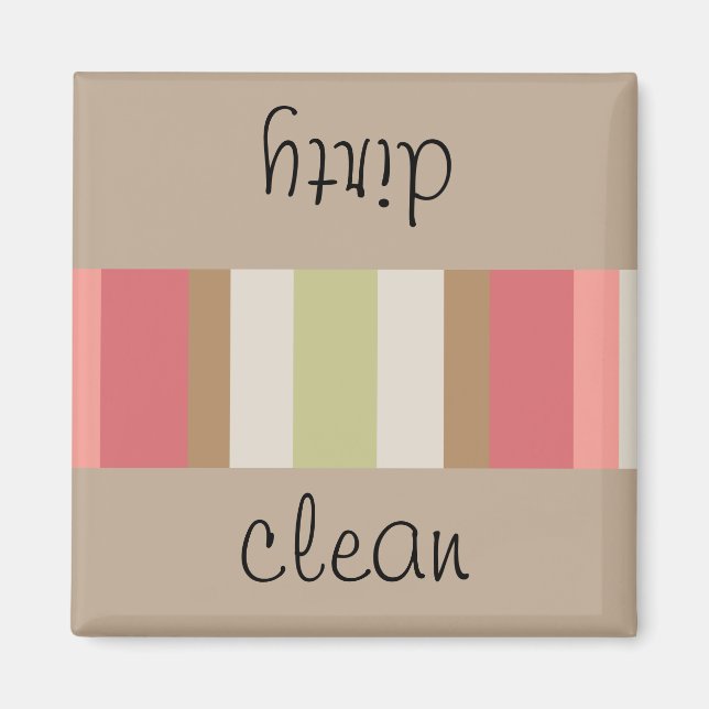 Paprika Stripes Pattern Magnet (Front)