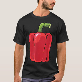 Paprika Vegetables Cooking Vegan Hobby Chef Kitche T-Shirt