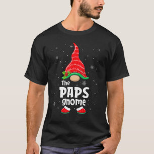 Paps Gnome Matching Family Group Christmas Party P T-Shirt