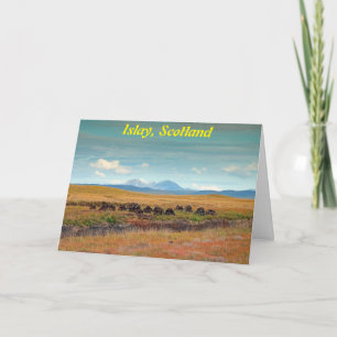 Paps of Jura from Islay, Scotland Card