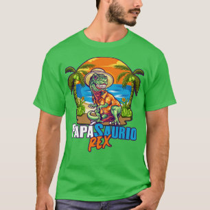 PapSaurio Rex Divertido Dinosaurio Da Del Padre T-Shirt