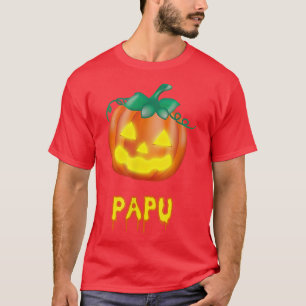 Papu Funny Halloween Family JackOLantern Pumpkin T-Shirt