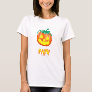 Papu Halloween Family Jack O Lantern Pumpkin T-Shirt