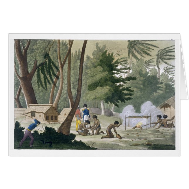 Papu tribe on the Isle of Rawak, plate 20 from 'Le (Front Horizontal)