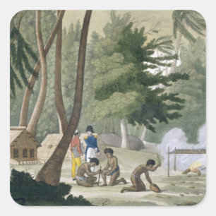 Papu tribe on the Isle of Rawak, plate 20 from 'Le Square Sticker