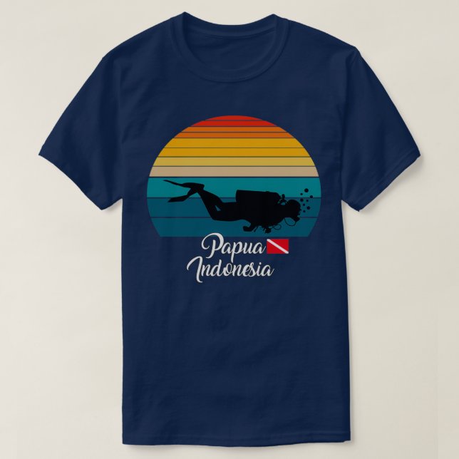 Papua Indonesia Diving T-Shirt (Design Front)