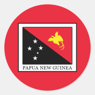 Papua New Guinea Classic Round Sticker