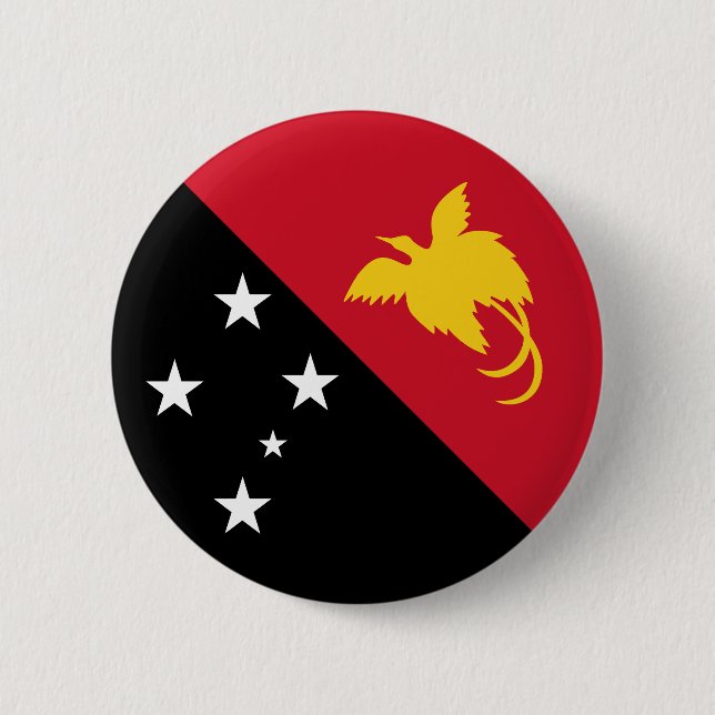 Papua New Guinea Flag 6 Cm Round Badge (Front)