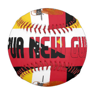 Papua New Guinea Flag and Coat of Arms Patriotic Baseball