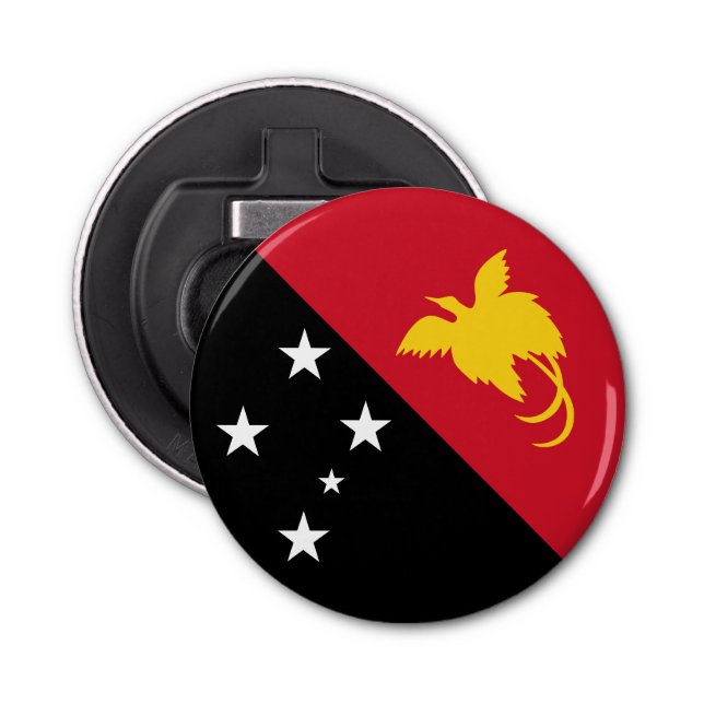 Papua New Guinea Flag Bottle Opener (Front)
