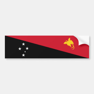 Papua New Guinea Flag Bumper Sticker
