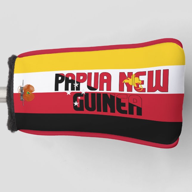 Papua New Guinea Flag Gorgeous Patriotic Golf Head Golf Head Cover (Front)