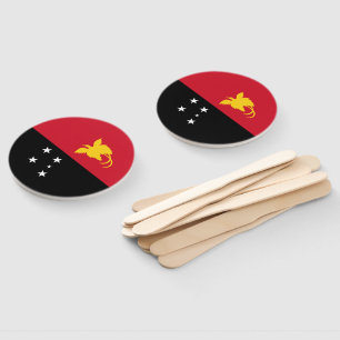 Papua New Guinea flag Hand Fan